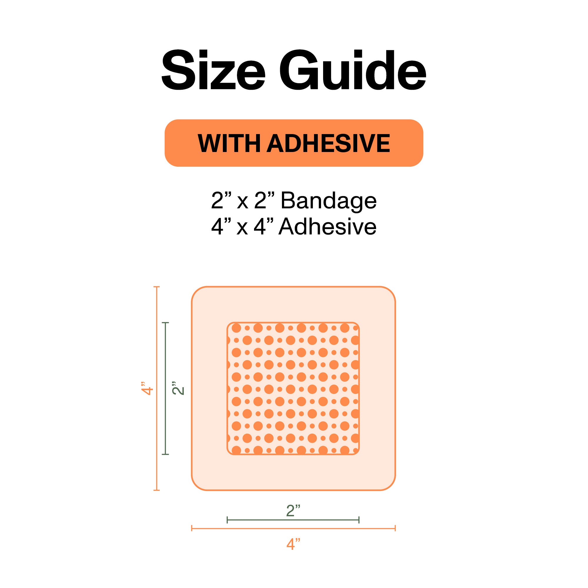 Bioelectric Bandage Kit for Rapid Wound Repair | 4.0"x4.0"
