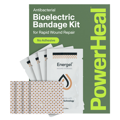 Bioelectric Bandage Kit for Rapid Wound Repair | 2.0"x2.0"