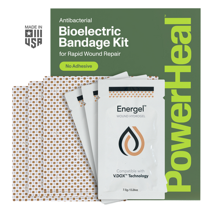 Bioelectric Bandage Kit for Rapid Wound Repair | 4.0"x4.0"