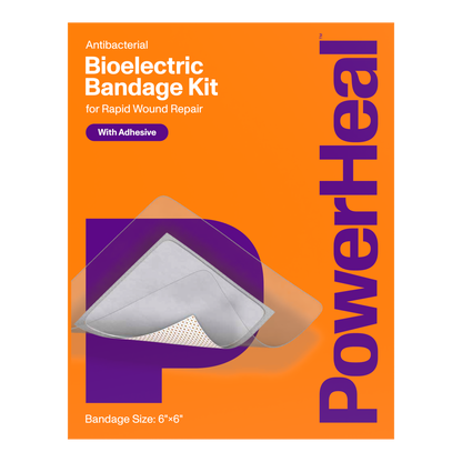 Bioelectric Bandage Kit for Rapid Wound Repair | 6.0"x6.0"