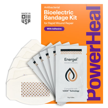 Bioelectric Bandage Kit for Rapid Wound Repair | 2.3"x3.5"