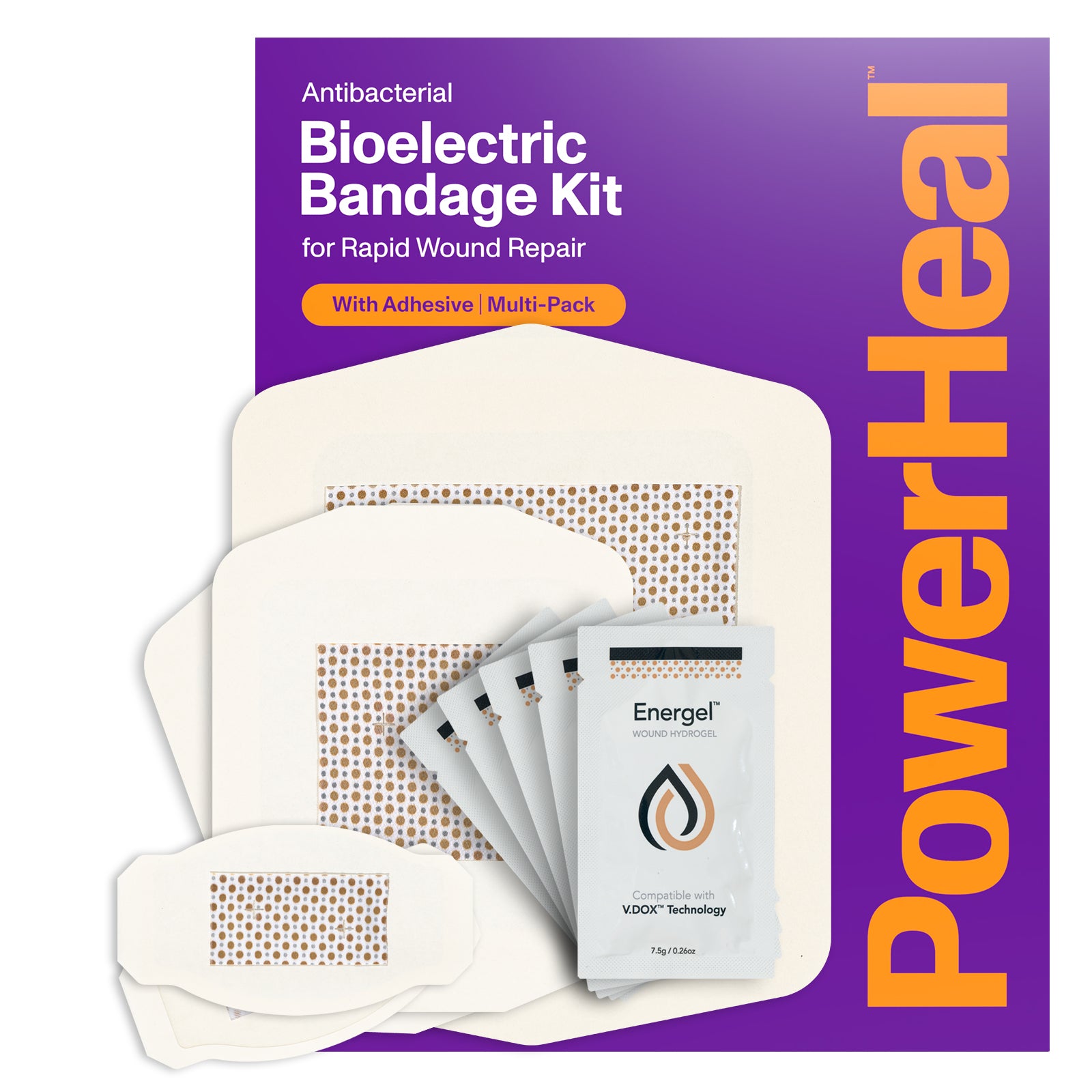 Bioelectric Bandage Kit for Rapid Wound Repair | Multiple Sizes"