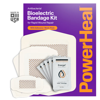 Bioelectric Bandage Kit for Rapid Wound Repair | Multiple Sizes"