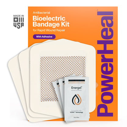 Bioelectric Bandage Kit for Rapid Wound Repair | 6.0"x6.0"