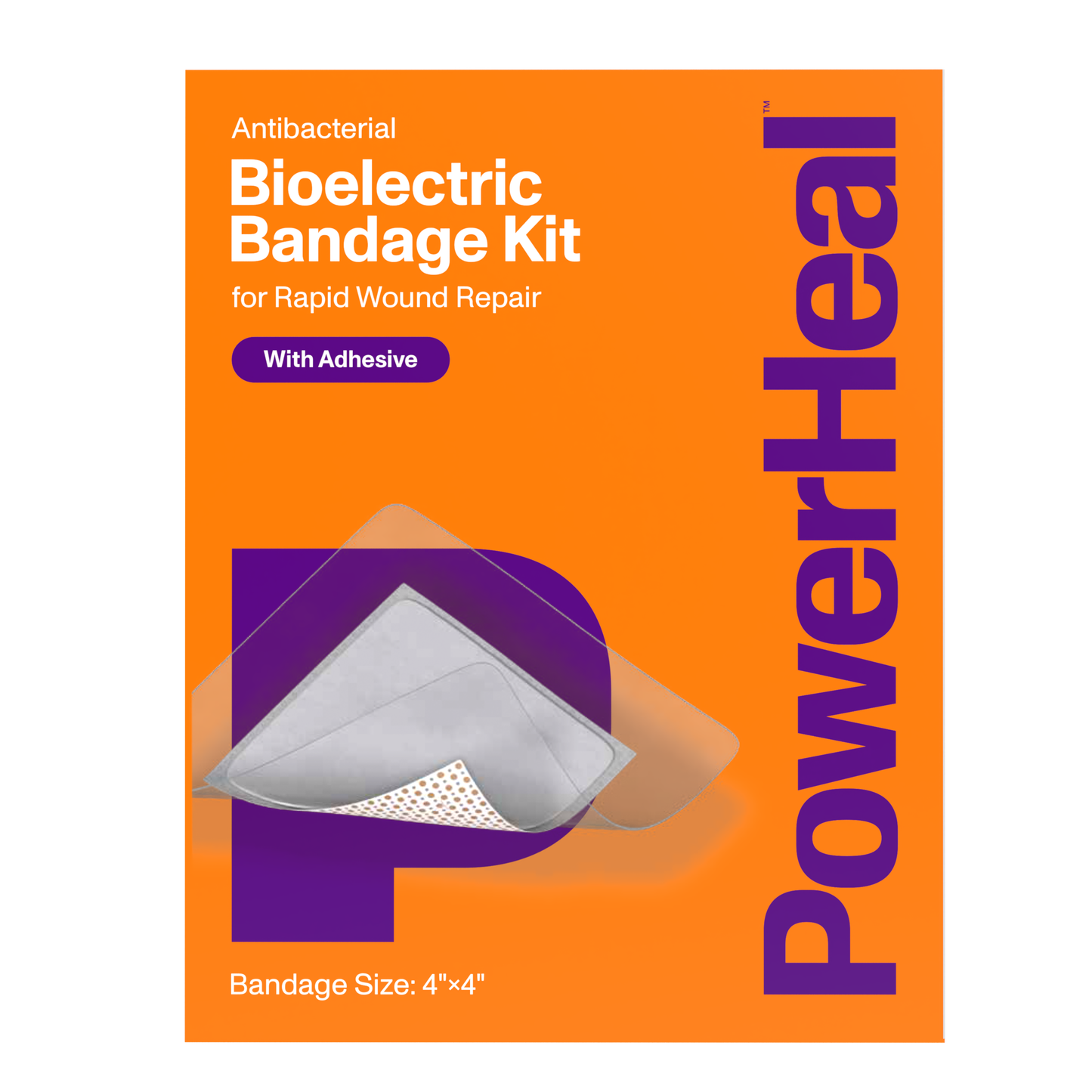 Bioelectric Bandage Kit for Rapid Wound Repair | 3.5"x4.0"